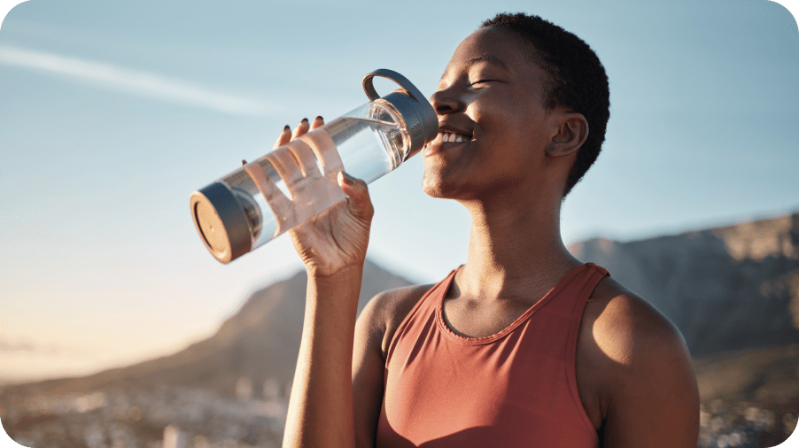 Person hydrating