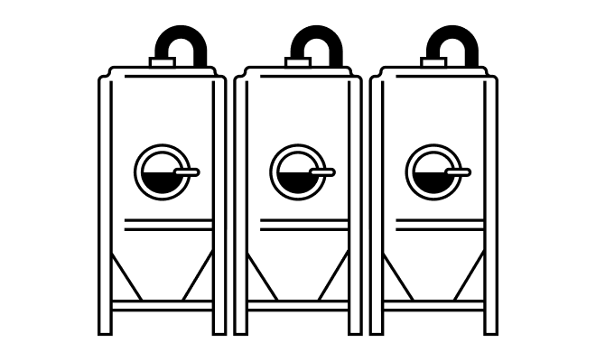 illustration of supply machines